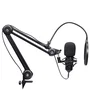 Trust Gaming GXT 270 Emita II+ Micrófono para Streaming con Brazo Ajustable, USB, Negro