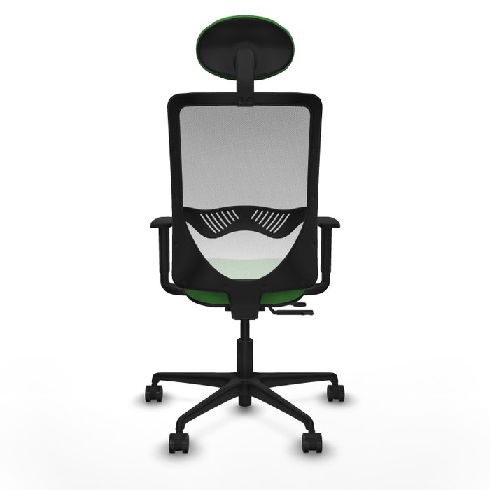 PIQUERAS Y CRESPO Silla de oficina Zulema con mecanismo Sincro/Traslack, Tela Verde y Malla Blanca PIQUERAS Y CRESPO Silla de oficina Zulema con mecanismo Sincro/Traslack, Tela Verde y Malla Blanca