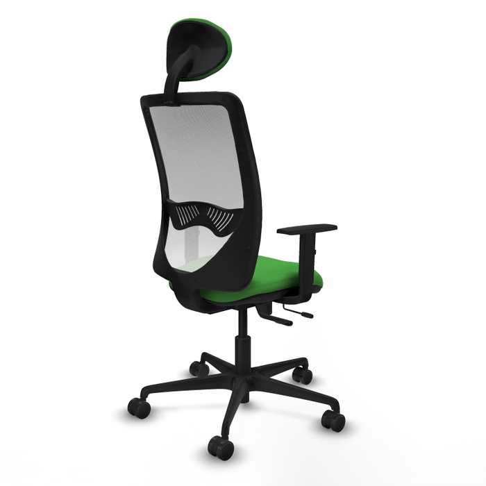 PIQUERAS Y CRESPO Silla de oficina Zulema con mecanismo Sincro/Traslack, Tela Verde y Malla Blanca PIQUERAS Y CRESPO Silla de oficina Zulema con mecanismo Sincro/Traslack, Tela Verde y Malla Blanca