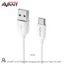 AVANT CONNECT Cable de carga rápida USB-A a USB-C 3A 2m para teléfono, tableta y accesorios