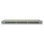 DIGITUS Patch Panel Cat 5e de 24 puertos RJ45, apantallado, 1U, gris