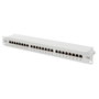 DIGITUS Patch Panel Cat 5e de 24 puertos RJ45, apantallado, 1U, gris