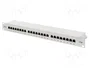 DIGITUS Patch Panel Cat 5e 24 Puertos RJ45 1U Gris