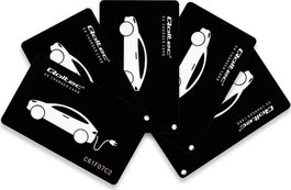 Qoltec Tarjetas de proximidad para estaciones de carga EV, 5 unidades