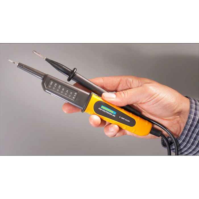 Pancontrol Volttester 400 Comprobador de Tensión de 2 Polos 6-400V AC/DC con 8 LEDs
