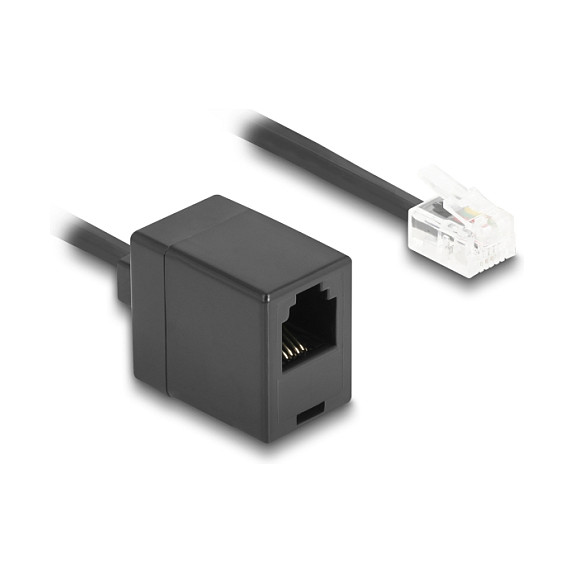 DeLOCK Cable telefónico en espiral RJ11 a RJ11 2 m Negro DeLOCK Cable telefónico en espiral RJ11 a RJ11 2 m Negro