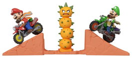 Mattel Hot Wheels Super Mario Galaxy: Set de Juego Mario & Luigi Salto del Desierto