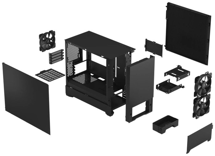 Fractal Design Pop Mini Silent Negro