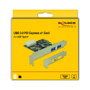 DeLOCK 89243 Tarjeta de expansión PCIe con 2 puertos USB 3.2 Gen 1 Tipo-A