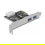 DeLOCK Tarjeta de Expansión PCI-Express USB 3.2 Gen 1, 2 Puertos Internos con Chipset Renesas, Modelo 89243, Compatible con Windows y Linux