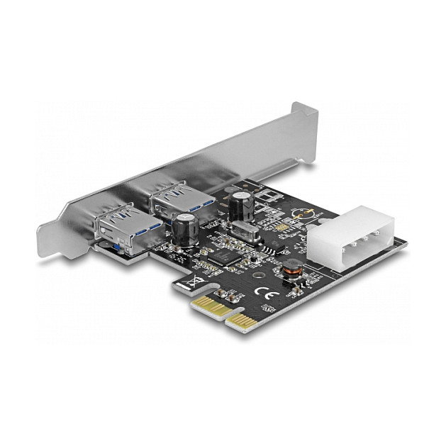 DeLOCK 89243 Tarjeta de expansión PCIe con 2 puertos USB 3.2 Gen 1 Tipo-A