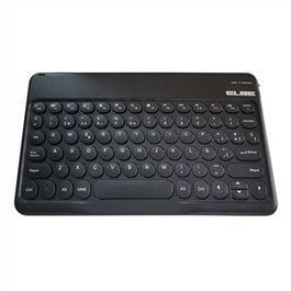 Elbe TE-102-BT Teclado Bluetooth Slim Negro Batería Recargable Compatible Windows iOS Android Smart TV
