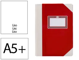 Fernandes Libro Cartone Cosido Din A5+ Liso 50 Hojas 100 Gr Rojo