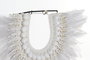 DKD Home Decor Decoración de Pluma y Conchas Beige
