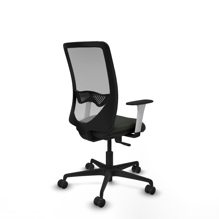 PIQUERAS Y CRESPO Silla de oficina Zulema con mecanismo Sincro, Negro y Gris