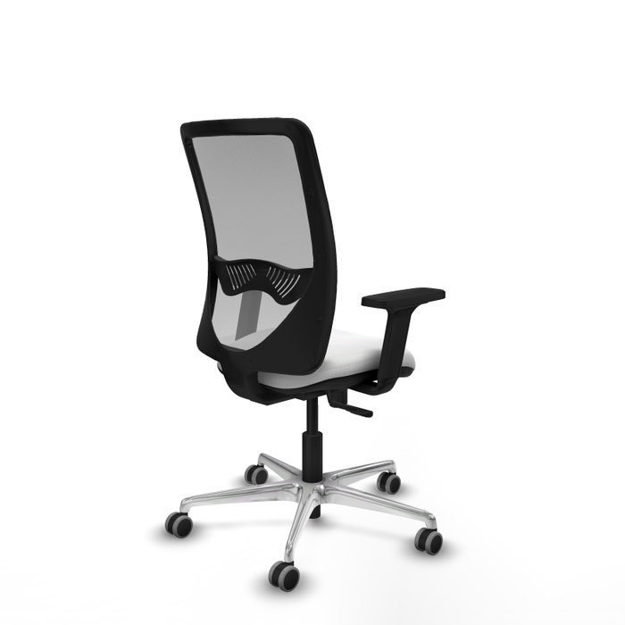 PIQUERAS Y CRESPO Silla de oficina Zulema con mecanismo Sincro, Blanco y Gris PIQUERAS Y CRESPO Silla de oficina Zulema con mecanismo Sincro, Blanco y Gris