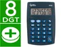 Liderpapel xf02 Calculadora de Bolsillo 8 Dígitos, Pila, Azul, 99x64x9 mm