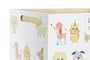 DKD Home Decor Caja Kids Best Friends León Mapache Blanco Multicolor 21 x 18 x 36 cm (4 Unidades)