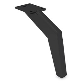 Q&Q Pata Metálica Modelo Katar Negro Mate Altura H160 para Sofás y Muebles