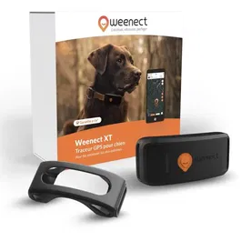 Weenect Dog XT Rastreador GPS para Perros sin Collar con Antena XL, Resistente al Agua, Requiere Suscripción - WEE3760434200045