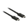 DeLOCK Cable Thunderbolt™ 3 a USB-C 2 m 20 Gb/s Negro