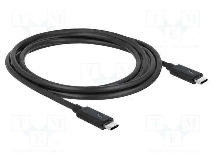DeLOCK Cable Thunderbolt™ 3 a USB-C 2 m 20 Gb/s Negro DeLOCK Cable Thunderbolt™ 3 a USB-C 2 m 20 Gb/s Negro
