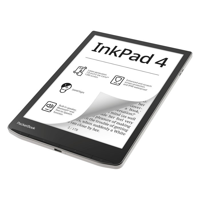 PocketBook InkPad 4 Stardust Silver - Versión DACH (alemán) PocketBook InkPad 4 Stardust Silver - Versión DACH (alemán)