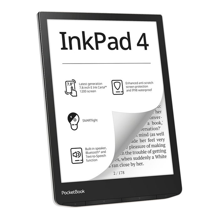 PocketBook InkPad 4 Stardust Silver - Versión DACH (alemán) PocketBook InkPad 4 Stardust Silver - Versión DACH (alemán)
