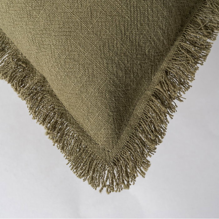 Cojín Verde 70% Algodón / 30% Lino 40 X 40 cm (Set de 2)