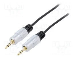 QOLTEC Cable Jack 3,5mm 3pin a 2x RCA, 1m, Negro