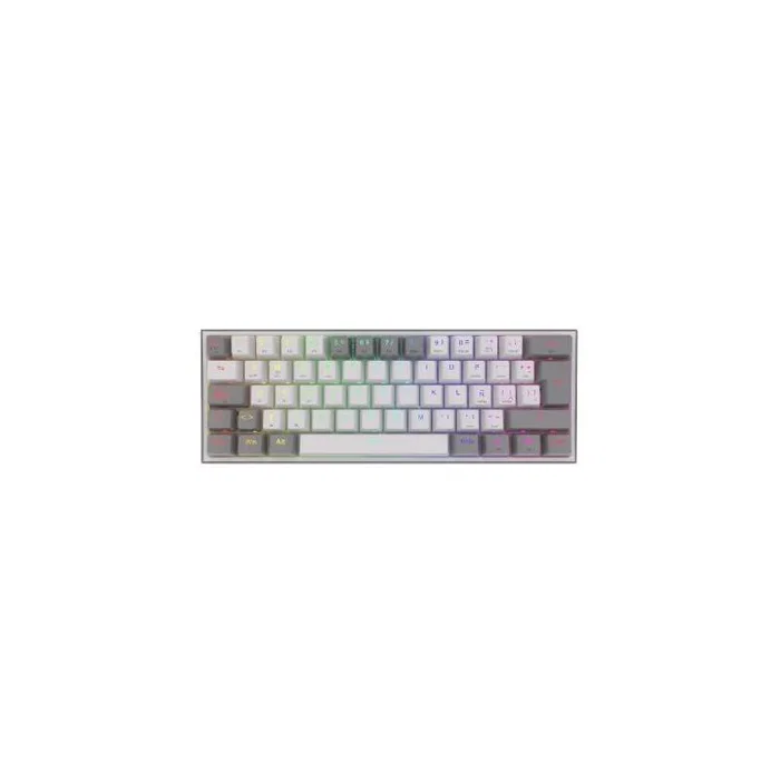 Redragon Fizz Pro Teclado Mecánico Gaming Inalámbrico RGB Español Layout ISO Blanco/Gris - K617 RGB