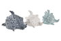 DKD Home Decor Decoración de Resina Caracola Surtido de 3 Modelos (Pack de 6)