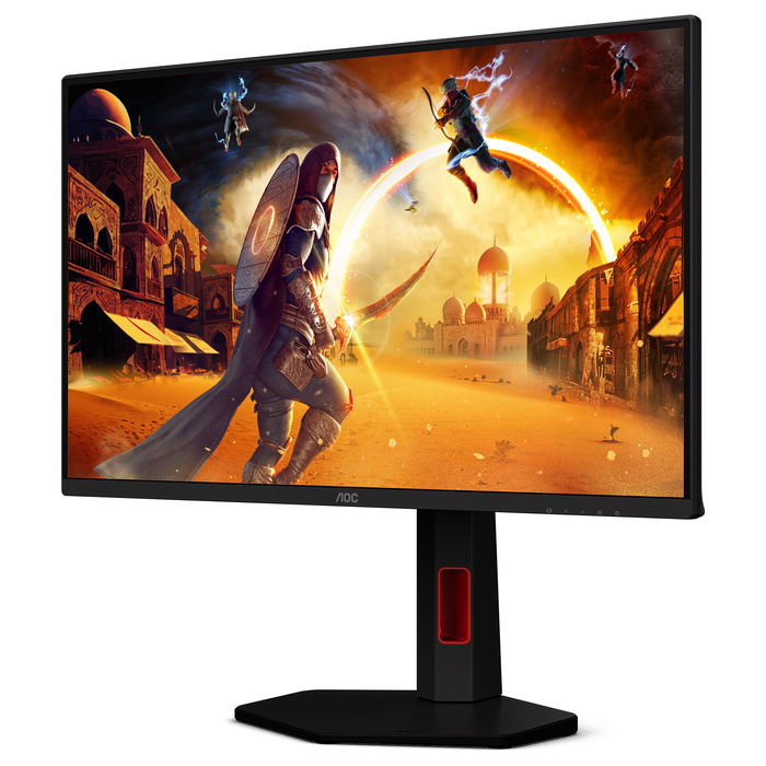 AOC G4 25G4KUR Monitor Gaming de 63.5 cm (25 Pulgadas) Full HD IPS de 420 Hz, 1 ms, DisplayHDR 400, Negro/Rojo