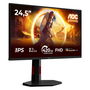 AOC G4 25G4KUR Monitor Gaming de 63.5 cm (25 Pulgadas) Full HD IPS de 420 Hz, 1 ms, DisplayHDR 400, Negro/Rojo