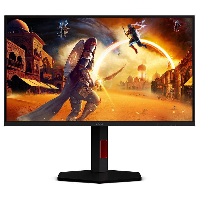 AOC G4 25G4KUR Monitor Gaming de 63.5 cm (25 Pulgadas) Full HD IPS de 420 Hz, 1 ms, DisplayHDR 400, Negro/Rojo