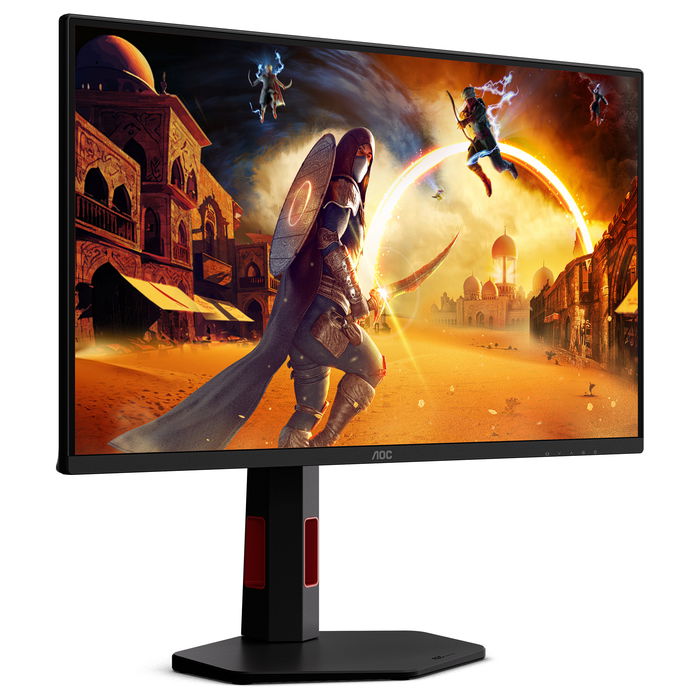 AOC G4 25G4KUR Monitor Gaming de 63.5 cm (25 Pulgadas) Full HD IPS de 420 Hz, 1 ms, DisplayHDR 400, Negro/Rojo