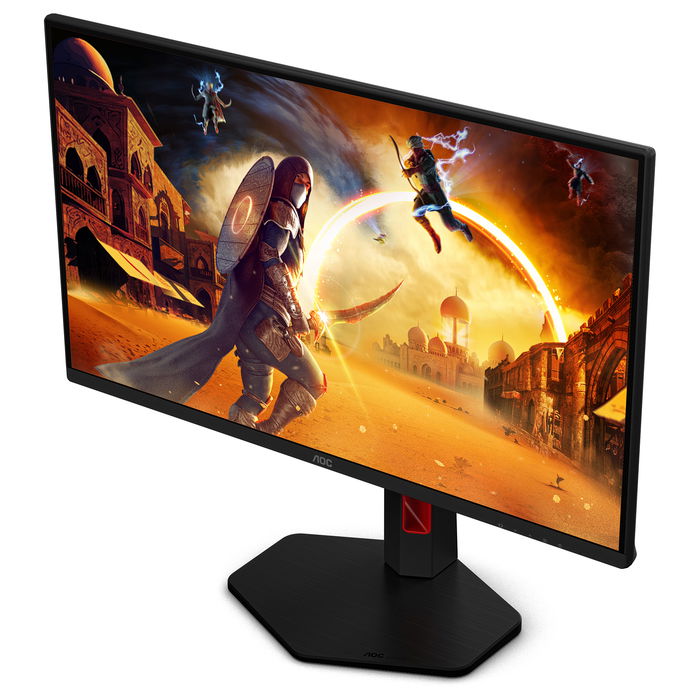 AOC G4 25G4KUR Monitor Gaming de 63.5 cm (25 Pulgadas) Full HD IPS de 420 Hz, 1 ms, DisplayHDR 400, Negro/Rojo