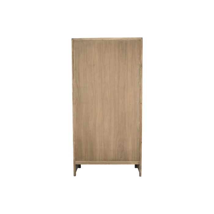 DKD Home Decor Armario de Olmo Macizo Azul Petróleo con 2 Puertas y 2 Cajones DKD Home Decor Armario de Olmo Macizo Azul Petróleo con 2 Puertas y 2 Cajones
