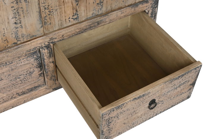 DKD Home Decor Armario Minimal bs1c25 Azul Petróleo 100 x 50 x 200 cm