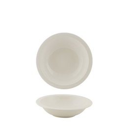 Summa Plato Hondo Modern Bol 16 cm, Vitro Porcelana, Marfil, Diámetro 16 cm (Set de 6)