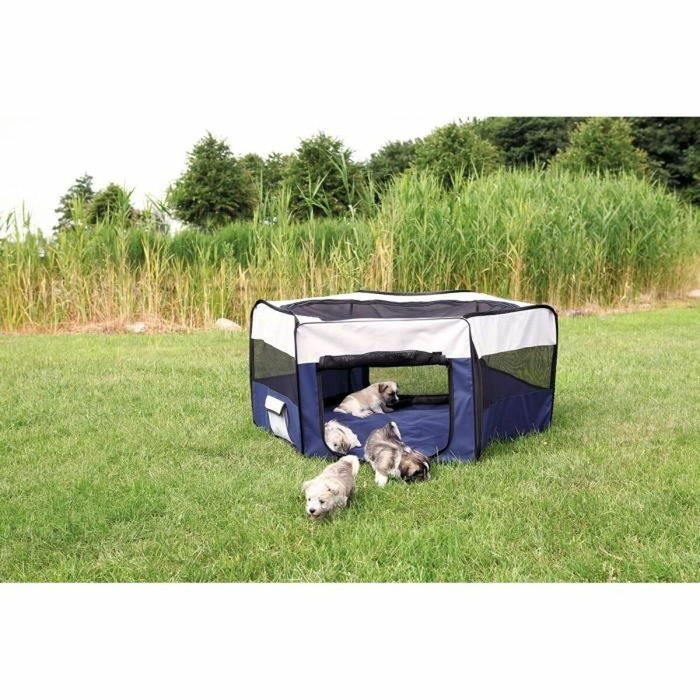 Trixie Corredero para conejos/cachorros ø 130 × 55 cm azul/gris Trixie Corredero para conejos/cachorros ø 130 × 55 cm azul/gris