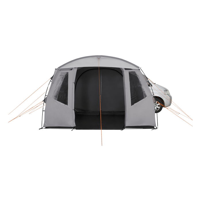 Easy Camp Tunnel-Busvorzelt Reine (dunkelgrau/hellgrau, mit Vordach, Modell 2025) Avance independiente para autocaravana Gris