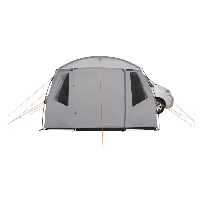 Easy Camp Tunnel-Busvorzelt Reine (dunkelgrau/hellgrau, mit Vordach, Modell 2025) Avance independiente para autocaravana Gris