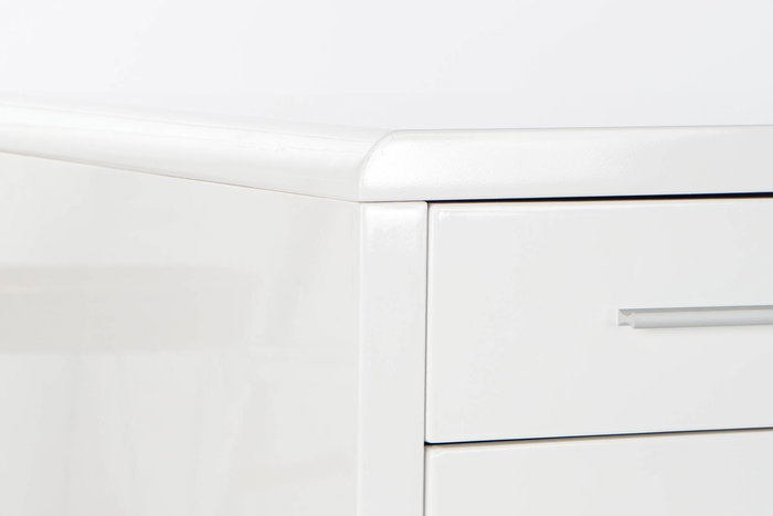 DKD Home Decor Escritorio Moderno Blanco Plateado 120x55x76 cm