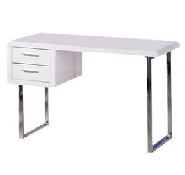 DKD Home Decor Escritorio Moderno Blanco Plateado 120x55x76 cm