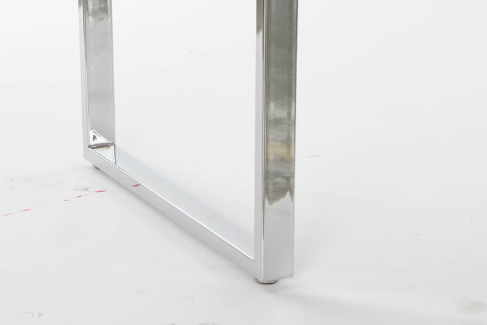 DKD Home Decor Escritorio Moderno Blanco Plateado 120x55x76 cm