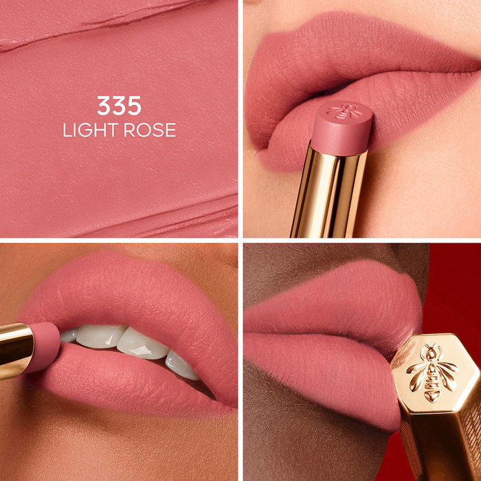Guerlain KissKiss Blur Matte Barra de Labios #335 Tono 599 Red Aster 1,85 g
