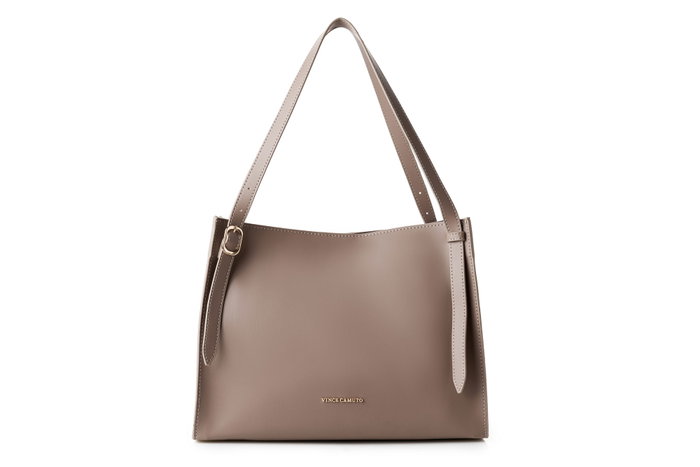 Vince Camuto Bolso Tote Palermo de Piel de Polivinilo Color Visón 35x15x27 cm