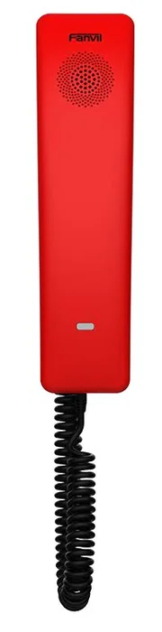 Fanvil H2U-R Teléfono IP Rojo 2 Líneas - Terminal SIP con soporte PoE, para escritorio o pared, conexión por cable