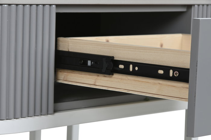 DKD Home Decor Mesa Centro Glam Blanco Piedra Sinterizada y Metal Set de 2 70x45x70 cm